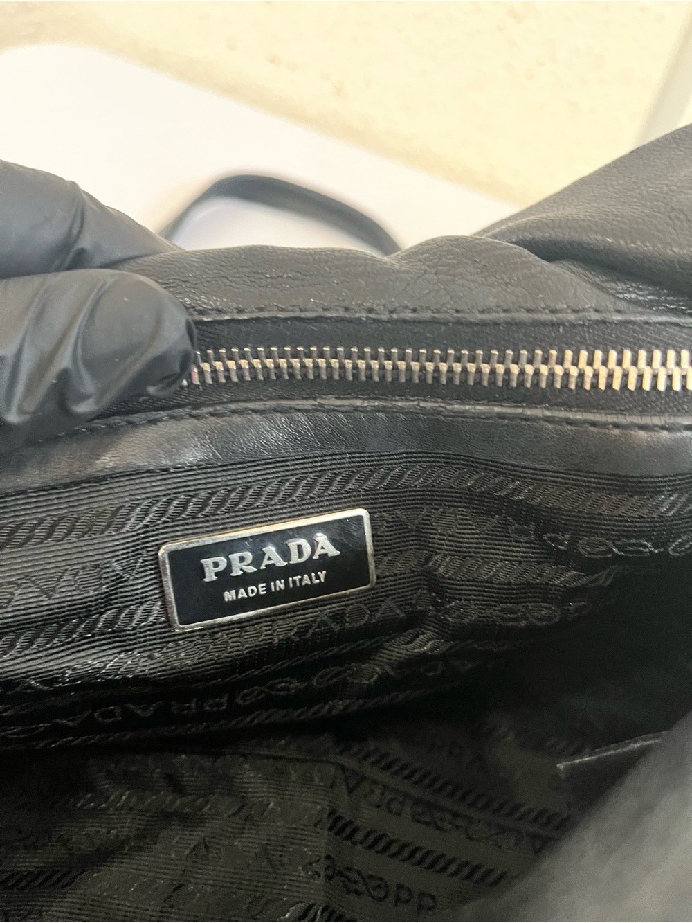 Prada nylon vintage pushlock shoulder bag - Picture 5 of 12